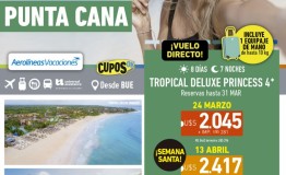 Punta Cana con AR desde BUE! 