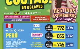 Destinos Asombrosos Per desde BUE en cuotas! 